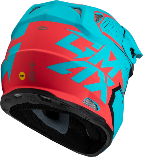Gmax #D39621006 - Mx-96 502 Helmet Matte Blue/RED LG