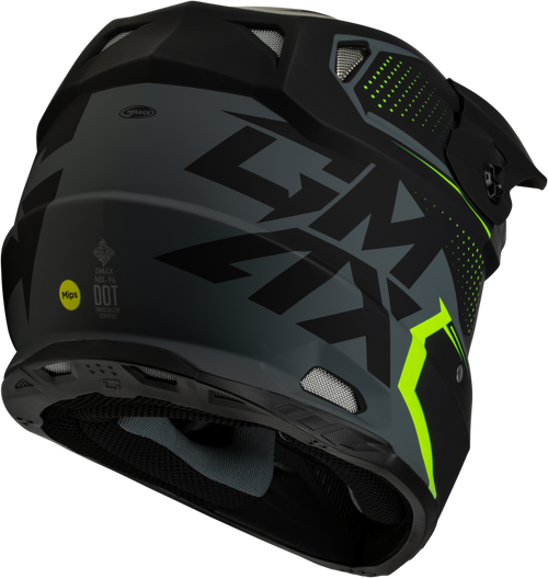 Gmax #D3962337 - Mx-96 502 Helmet Matte Grey/Hi-viz XL