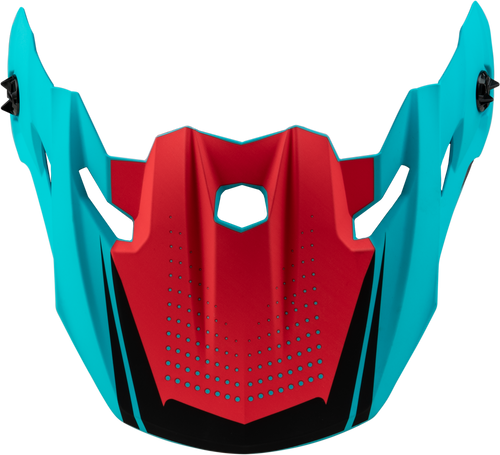 Gmax #G096004 - Mx-96 502 Visor W/Screws Matte Blue/RED