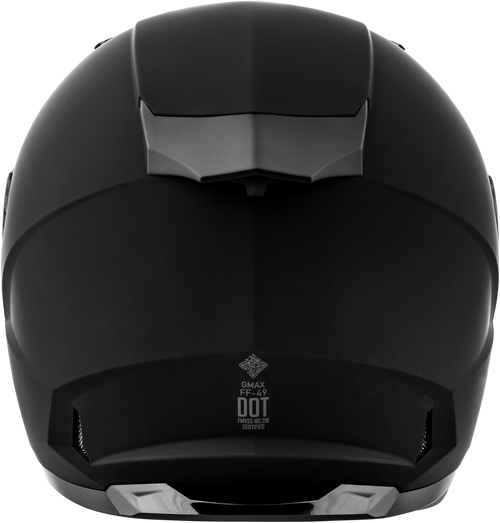 Gmax #G7490076 - Ff-49 Solid Helmets Matte Black LG