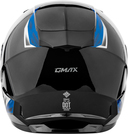Gmax #F1498136 - Ff-49 Syth Helmet Black/Blue LG
