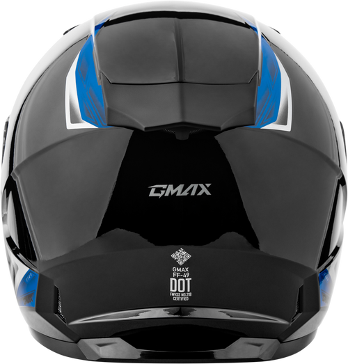 Gmax #F1498134 - Ff-49 Syth Helmet Black/Blue SM