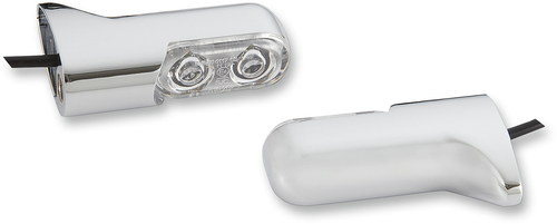 Accessory Marker Lights - Red/Rear - Chrome