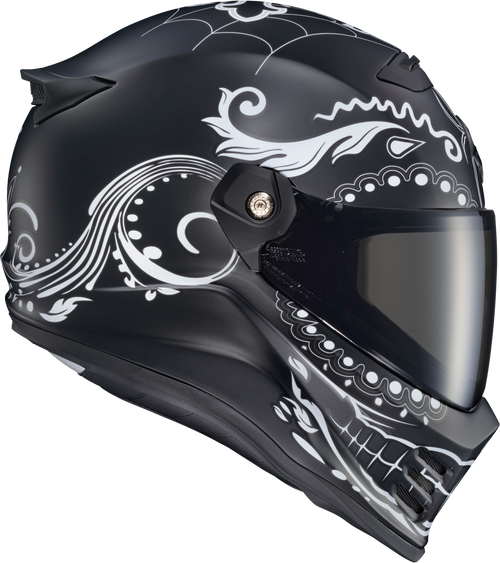 Scorpion EXO #CFX-1206 - Covert FX Full Face Helmet EL Malo White/Matte Black XL
