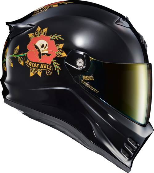 Scorpion EXO #CFX-1007 - Covert FX Full Face Helmet THE Litas Gloss Black 2X