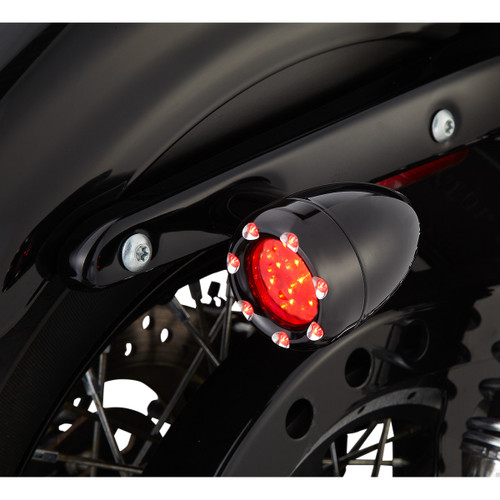 Arlen Ness #12-755 - LED Light Kit for Factory Turn Signal Housing - Red/Red - Black