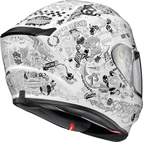 Scorpion EXO #33-2326 - Exo-r330 Full Face Helmet Shake 2 White XL