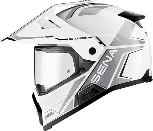Sena #OUTLANDER-GW00M1 - Outlander Helmet - Gloss White - Medium