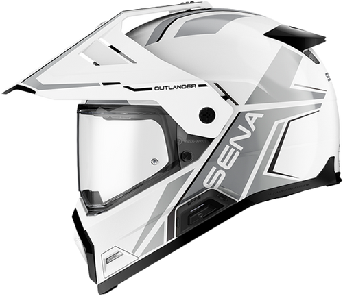 Sena #OUTLANDER-GW00S1 - Outlander Smart DS Helmet White SM
