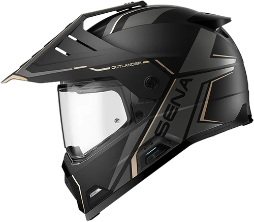 Sena #OUTLANDER-MB00L1 - Outlander Smart DS Helmet Matte Black LG
