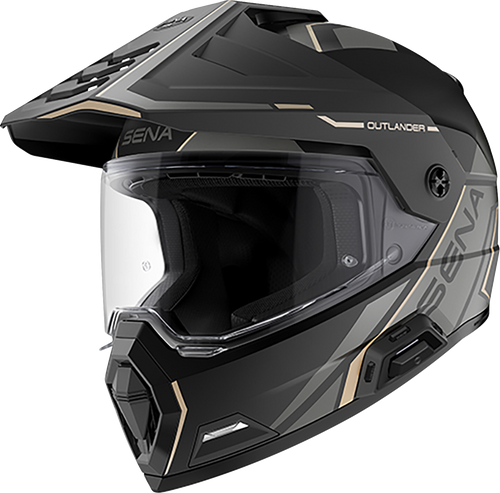 Sena #OUTLANDER-MB00L1 - Outlander Helmet - Matte Black - Large