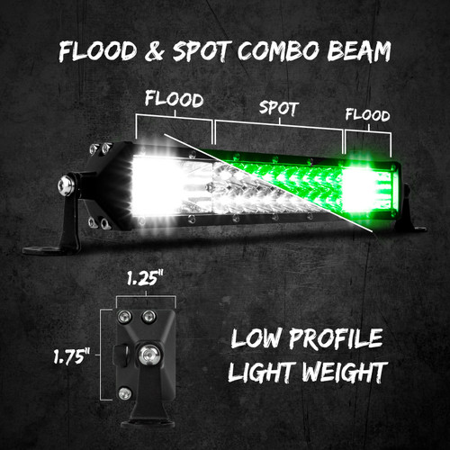 XK Glow #XK063010 - 10" 2-n-1 Light BAR