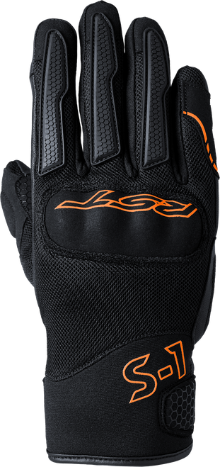RST #103182ORG-08 - S1 Mesh CE Glove Black/Neon Orange SM