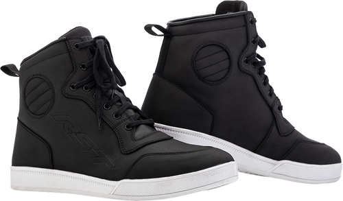 RST #103126BLK-41 - Womens Hitop Moto CE WP Shoe Black 9.5