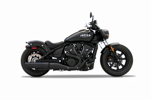 Rinehart Racing 500-0507 - DBX45 Slip-On Exhaust for 2025-Later Indian Scout 2-into-1 - Black