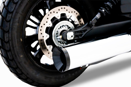 Rinehart Racing 500-0506 - DBX45 Slip-On Exhaust for 2025-Later Indian Scout 2-into-1 - Chrome