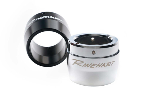 Rinehart Racing 100-0117 - 3.5" Standard End Cap - Chrome Replacement End Cap (single)