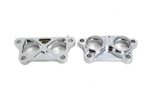 Motorshop #82573 - Tappet Block Cover Set Chrome