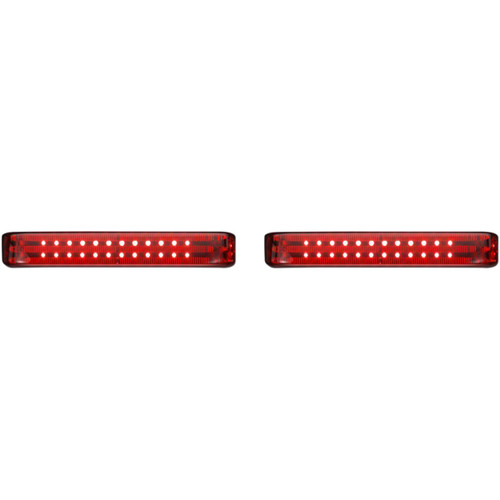 Custom Dynamics #PB-SB-HD-BR - Saddlebag Lights - Black/Red