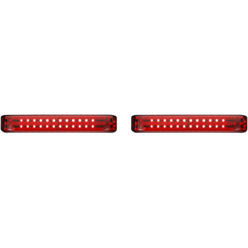 Custom Dynamics #PB-SB-SS6-BR - Saddlebag Lights - SS6 - Black/Red