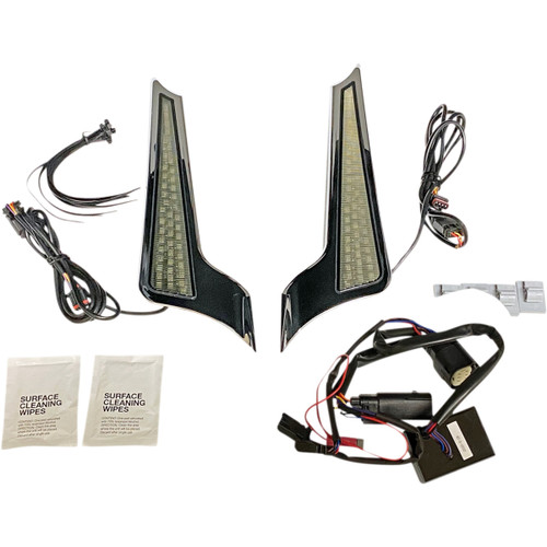 Custom Dynamics #CD-FASCIADCBCMC - Panel Lights - Chrome - Smoke Lens