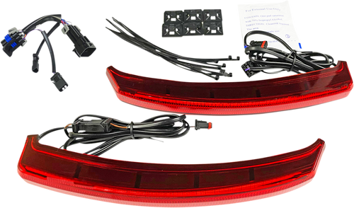 Saddlebag Lights - Indian - Red