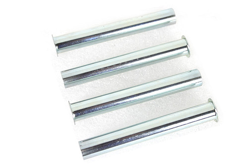 V-Twin #75710A - Replica Inner Pushrod Cover Tube Set White Zinc Plated