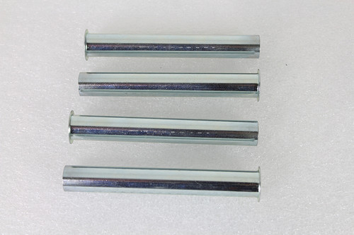 V-Twin #75710A - Replica Inner Pushrod Cover Tube Set White Zinc Plated