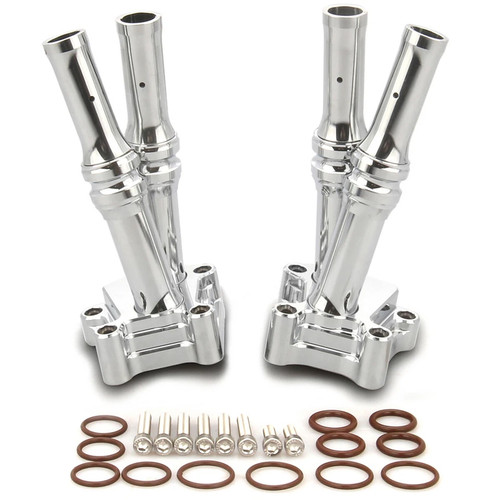 V-Twin - TC-88 Pushrod Cover Kit Chrome