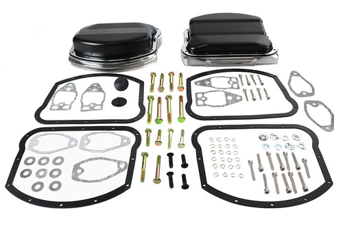 V-Twin #602095 - Panhead Evolution Rocker Box Set Black