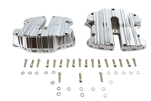 V-Twin - M8 Rocker Box Cover Set Chrome