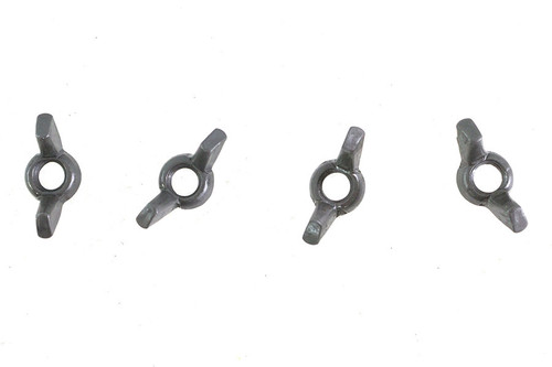 Motorshop #3174-4 - Parkerized 6 Volt Battery Rod Wing Nuts