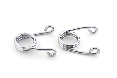 V-Twin #28-0006LR - Chrome 2 inch Hair Seat Spring Set