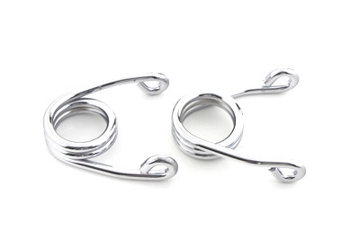 V-Twin #28-0009LR - Chrome 3 inch Hair Seat Spring Set
