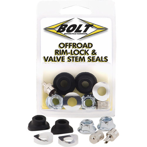 Bolt #2007-RVS - Rim Lock/Valve Stem/Seal Kit - Black/Silver
