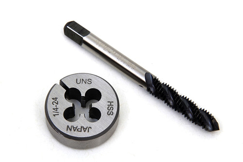 Motorshop - 1/4 x 24 inch Tap and Die Tool Set