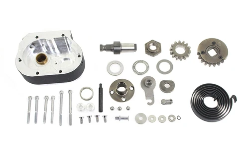 Motorshop #19527W - Kick Starter Kit Wrinkle Black