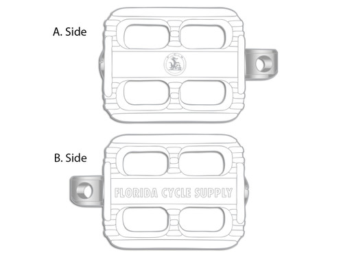 V-Twin - Kick Starter Pedal Assembly White