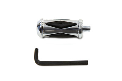 V-Twin #07871 - Shifter Footpeg Chrome Diamond Shape