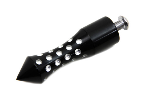V-Twin #77838 - Black Agostinni Shifter Footpeg Spike Style