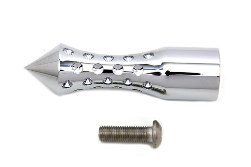 V-Twin #77838C - Chrome Agostinni Shifter Footpeg Spike Style