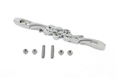 V-Twin #76486A - Chrome Shifter Rod Skull Style