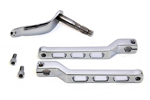 V-Twin #78265 - Billet Style Heel Toe Shifter Lever Kit Chrome