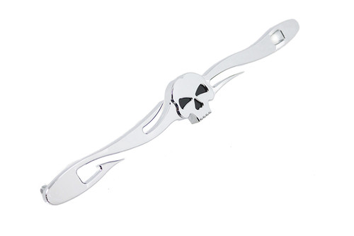 V-Twin #78290 - Chrome Shifter Rod Skull Style