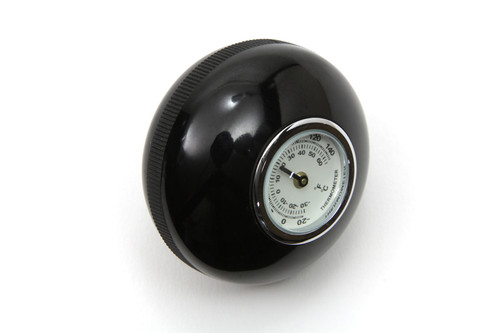V-Twin - Large Black Shifter Knob with Temperature Gauge