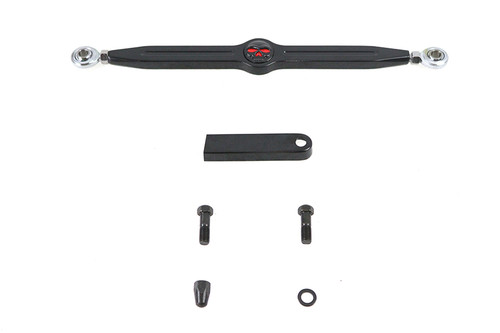 V-Twin - 12 inch Skull Shift Rod Kit Black