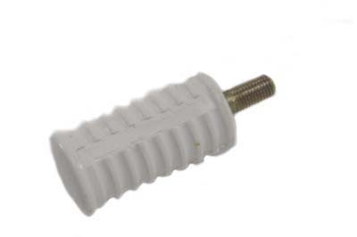 V-Twin #16-0024A - Shifter Footpeg White Rubber
