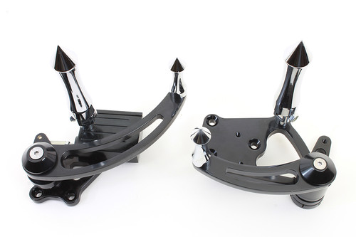 V-Twin #6635 - Black Billet Extended Forward Control Set