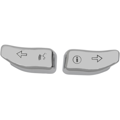 Drag Specialties - Turn Signal Switch Extension Caps - Chrome
