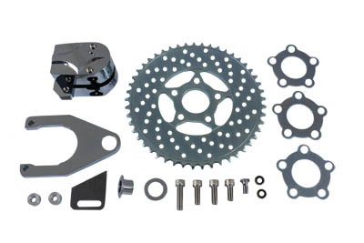 V-Twin - Chrome Rear 2 Piston Caliper and Disc Kit